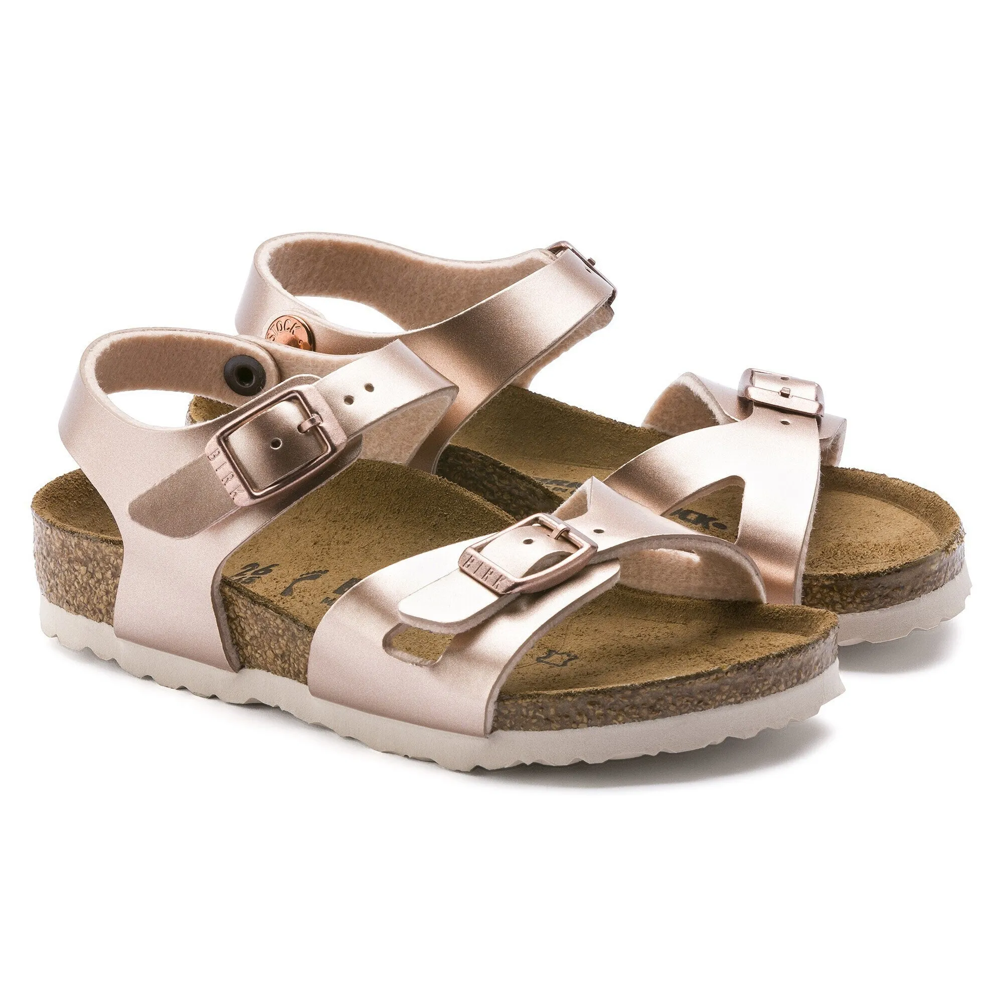 Birkenstock Rio Kids Metallic Copper NARROW