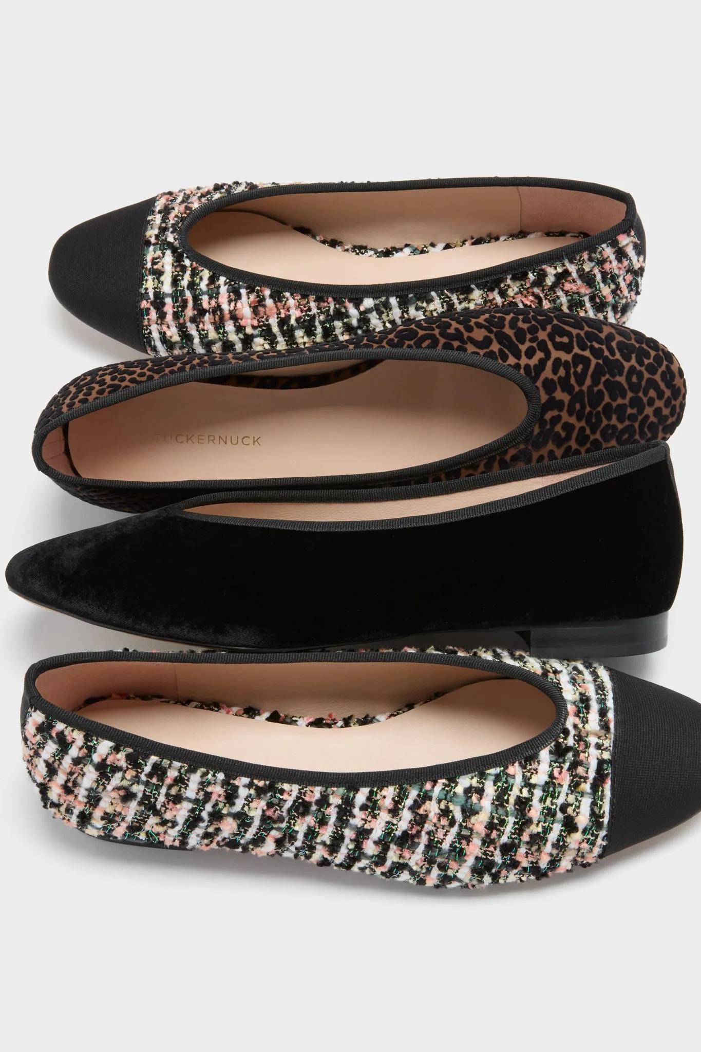 Black Velvet Nina Flats