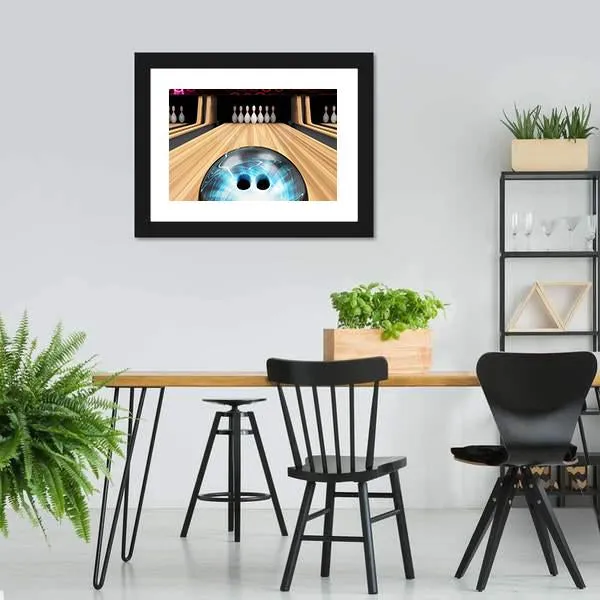 Bowling Ball Ready To Hit Canvas Wall Art