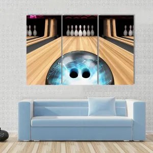 Bowling Ball Ready To Hit Canvas Wall Art