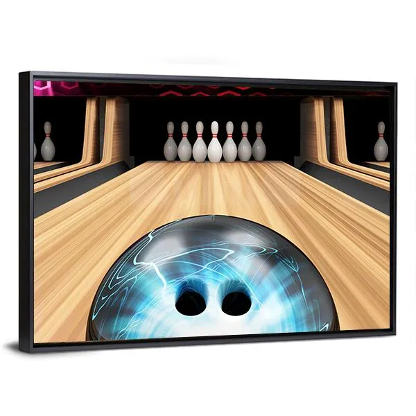 Bowling Ball Ready To Hit Canvas Wall Art