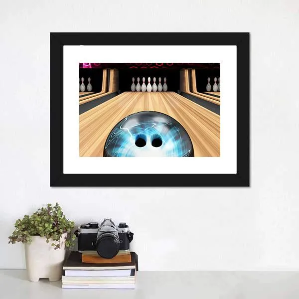 Bowling Ball Ready To Hit Canvas Wall Art