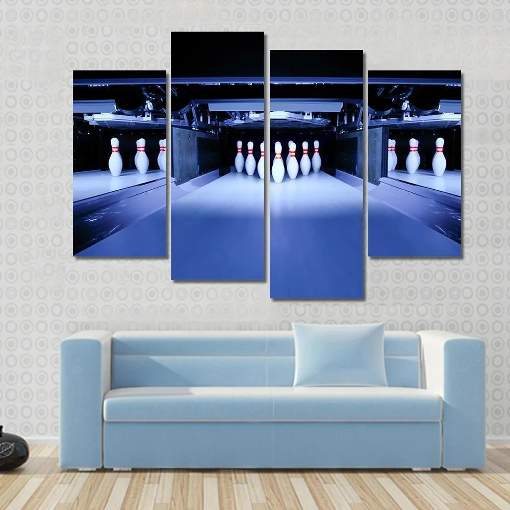 Bowling Pins Canvas Wall Art