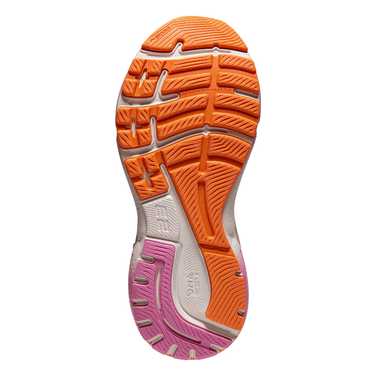 Brooks Adrenaline GTS 23 - White Sand - Sunset - Fuchsia