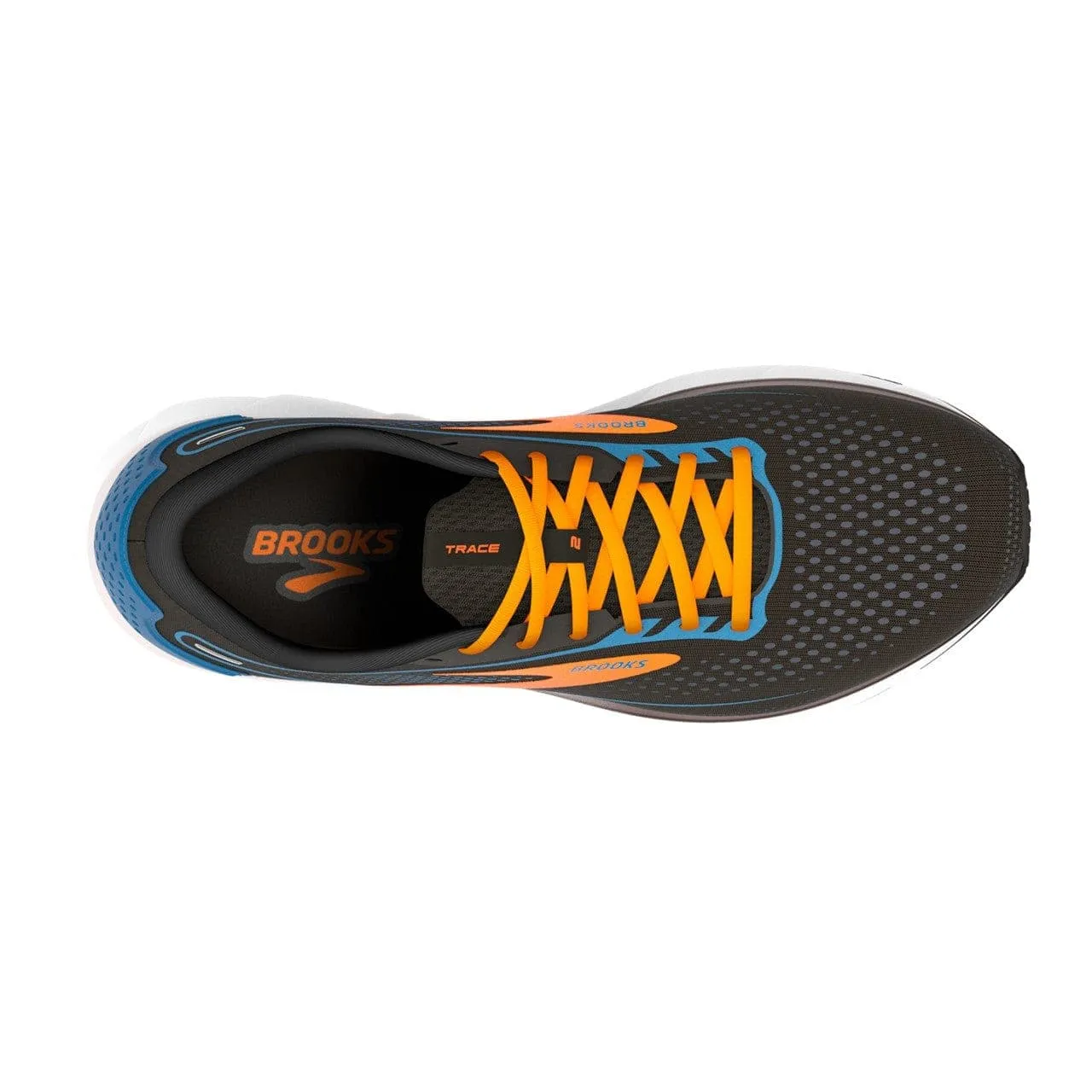 Brooks Trace 2 (Men's) - Black/Classic Blue/ Orange