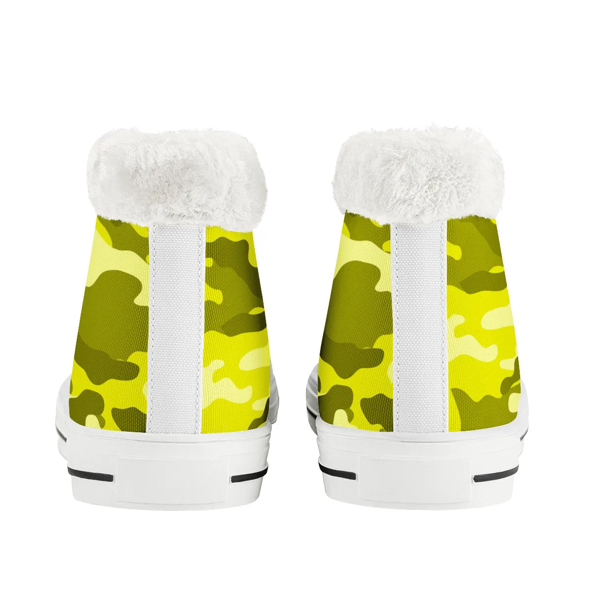 CAMOUFLAGE YLW WINTER CANVAS SHOES