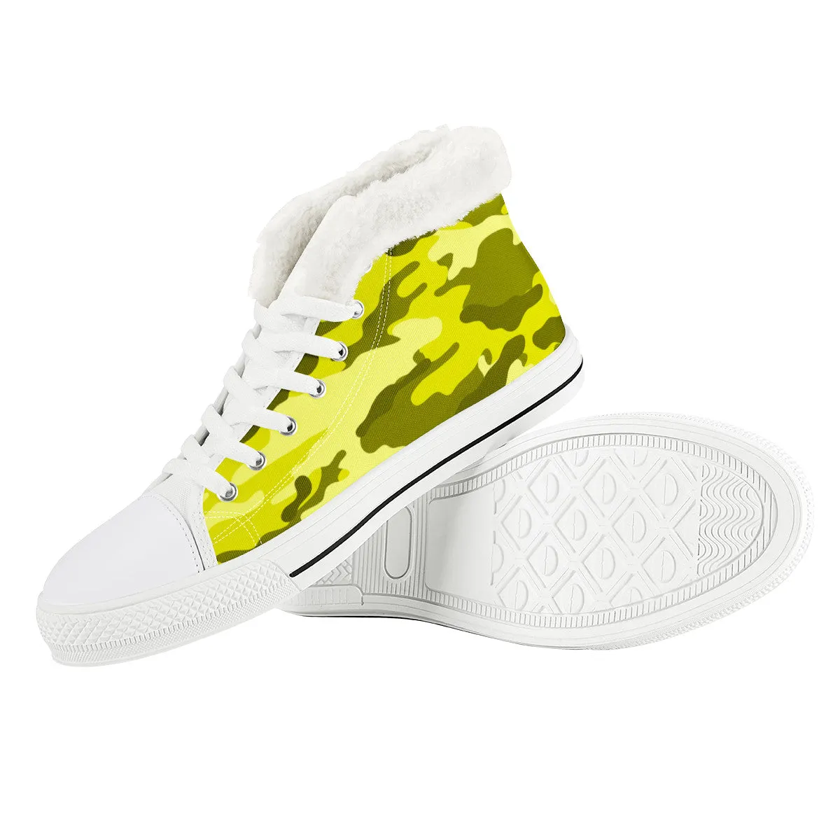 CAMOUFLAGE YLW WINTER CANVAS SHOES