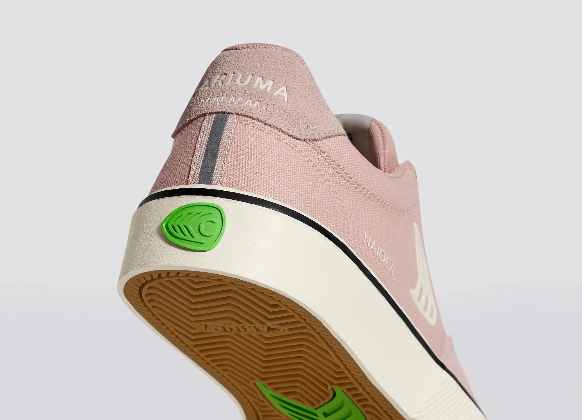 Cariuma NAIOCA Skate Rose Suede and Canvas Ivory