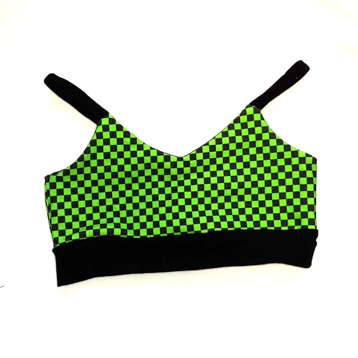 Checkerboard Bralette Sports Bra Checkers for girls