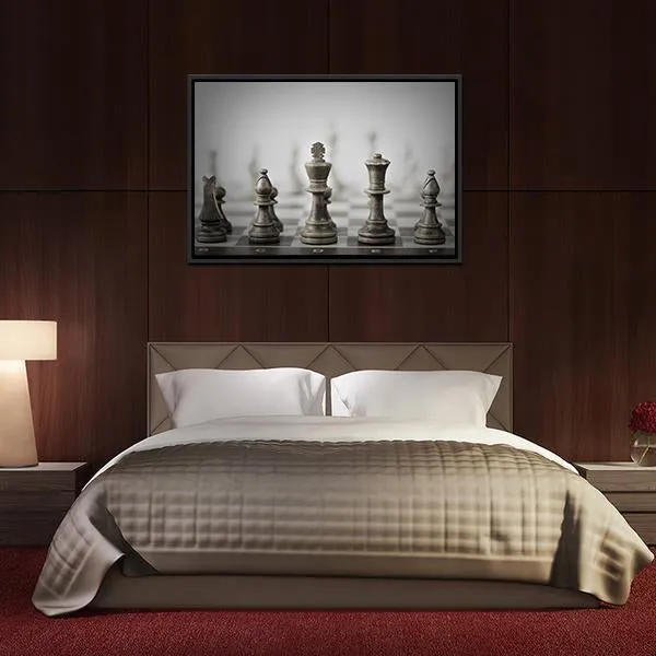 Chess Game Abstract Canvas Wall Art