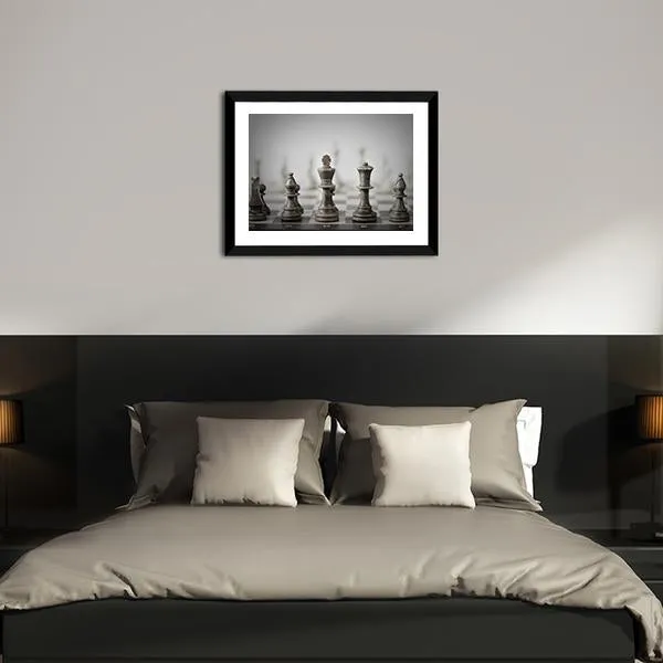 Chess Game Abstract Canvas Wall Art