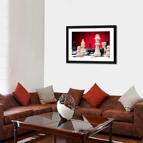 Chess Pieces Canvas Wall Art