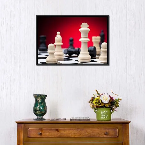 Chess Pieces Canvas Wall Art