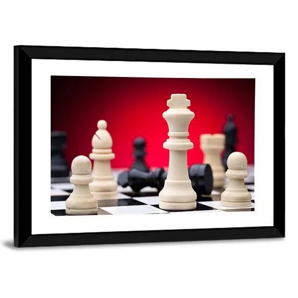 Chess Pieces Canvas Wall Art