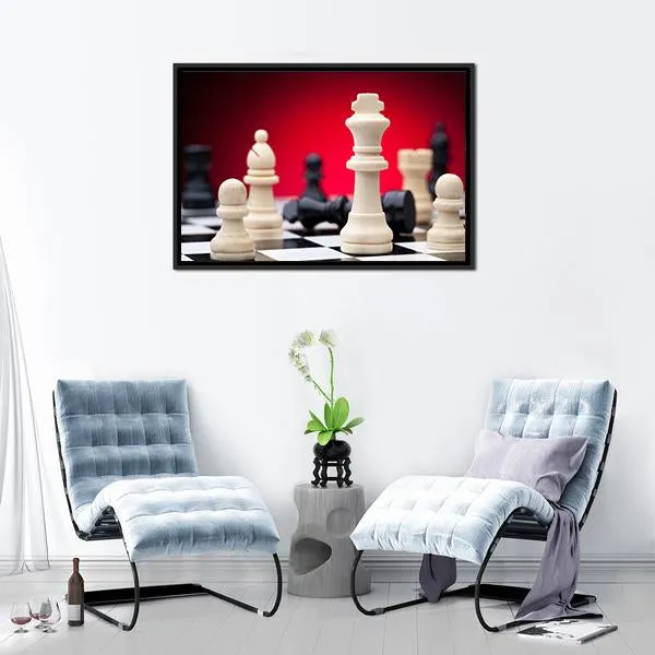 Chess Pieces Canvas Wall Art