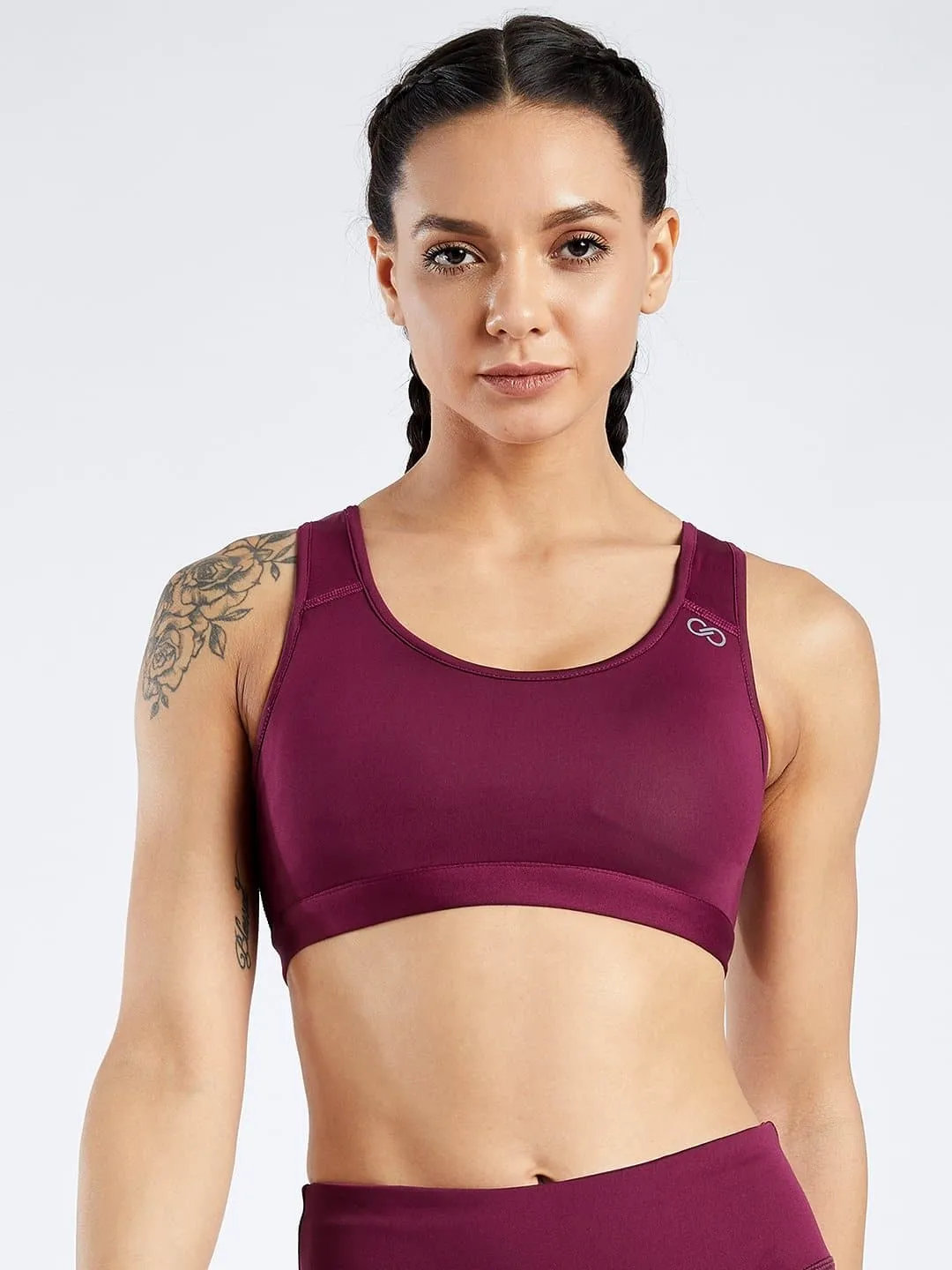 Creeluxe Power Me Cherry Red Sports Bra