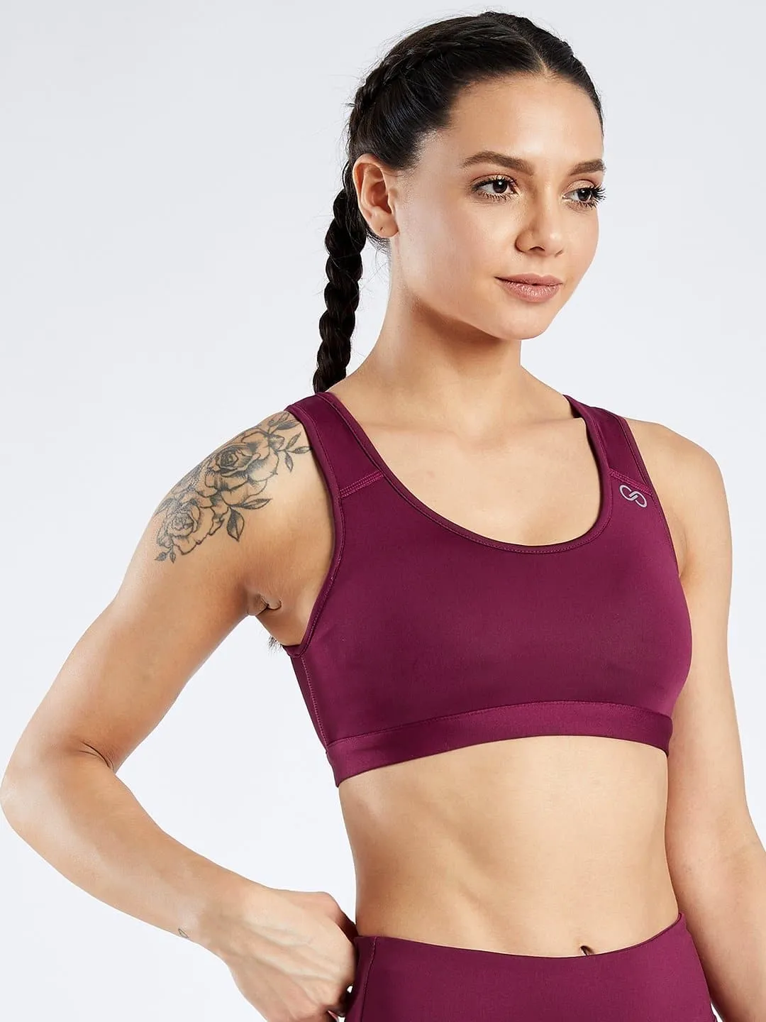 Creeluxe Power Me Cherry Red Sports Bra