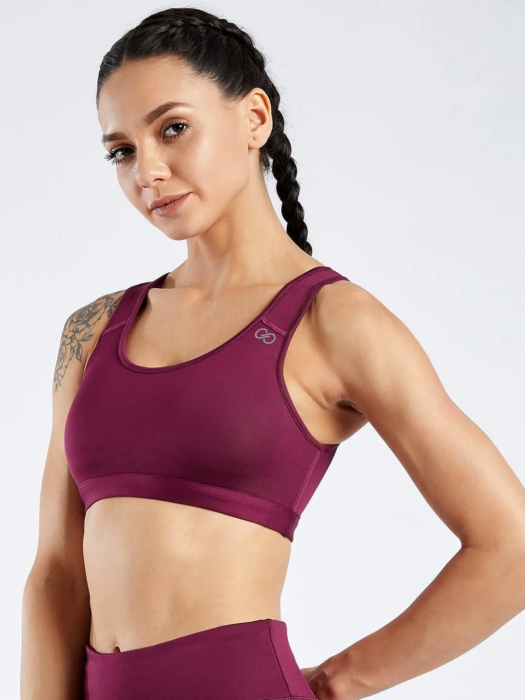 Creeluxe Power Me Cherry Red Sports Bra