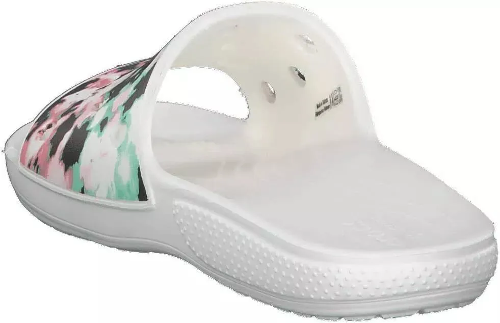 Crocs Classic Tie-Dye Mania Slide Multi/White