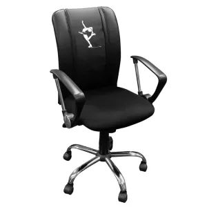 Curve Task Chair with Figure Skater Catch Foot Logo Panel