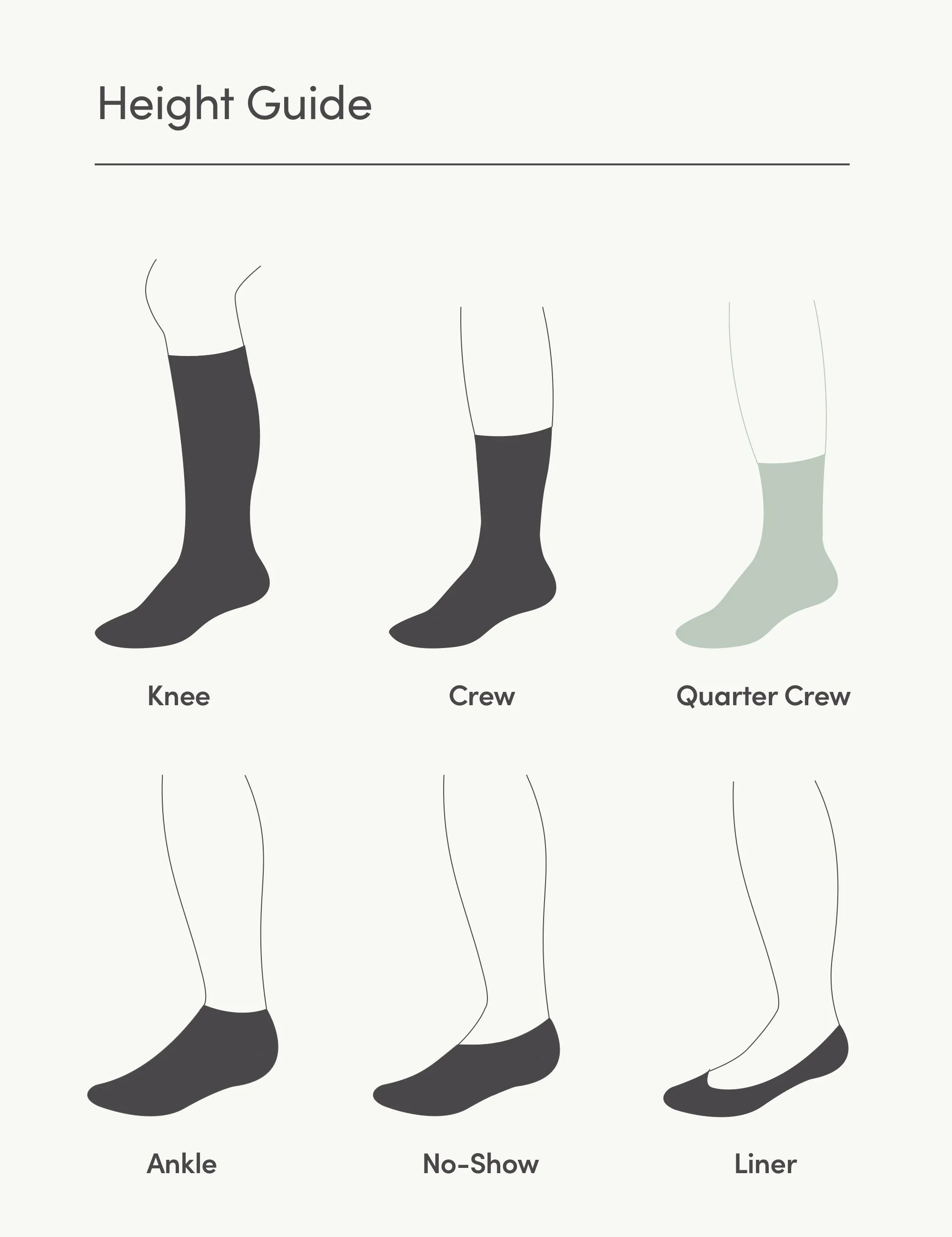 Cushioned Quarter Crew Socks - Black