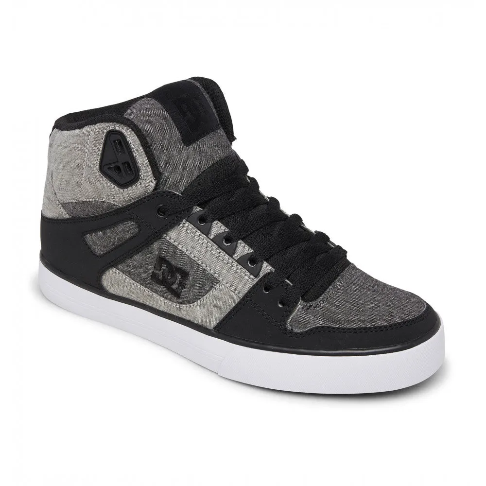 #DC Pure Hi Top WC  Black/Heather Grey- (ADYS400043 BHE) - S4 - R2L11