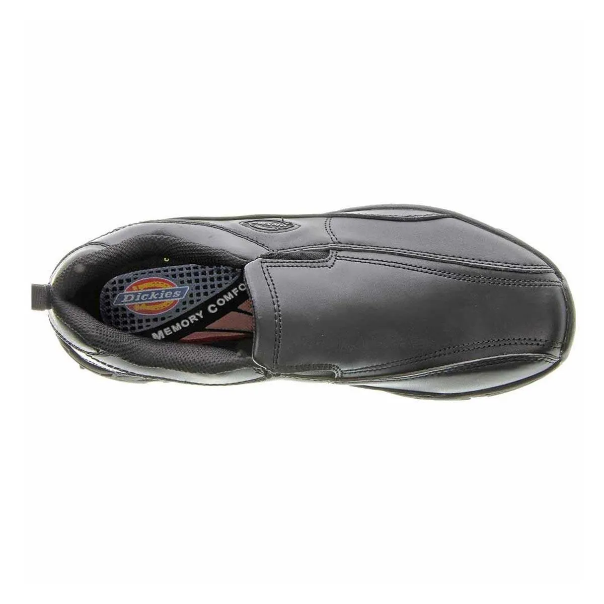 Dickies Men's Work Shoes - Slip Resisting Black Athletic Slip-On | SR4015