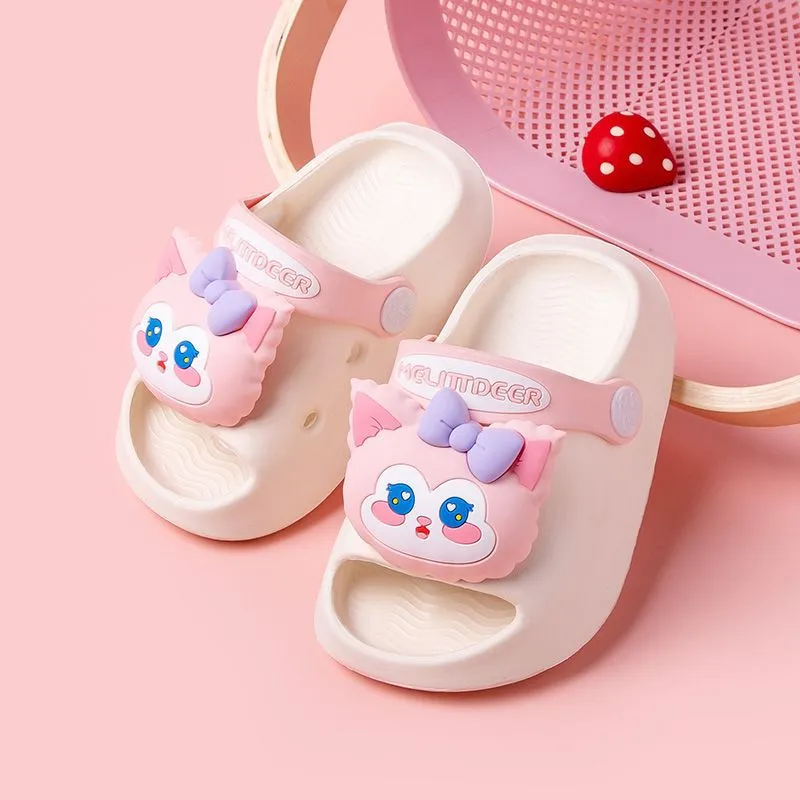 Dunnmall Children's Slippers Summer Boys' Baby Kids' Home Indoor Non-Slip Soft Bottom Lightweight Girls' Hole Shoes Sandals