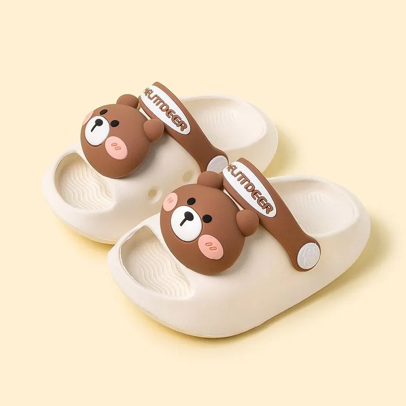 Dunnmall Children's Slippers Summer Boys' Baby Kids' Home Indoor Non-Slip Soft Bottom Lightweight Girls' Hole Shoes Sandals