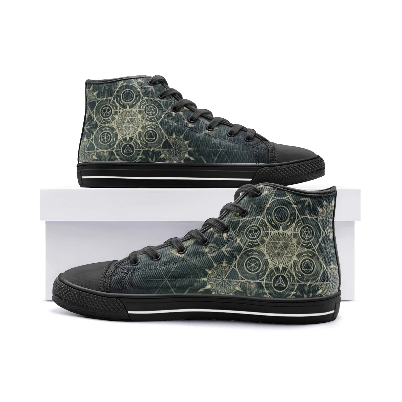 Elements of Sacred Geometry - Mystical | High Tops | Mandalazed