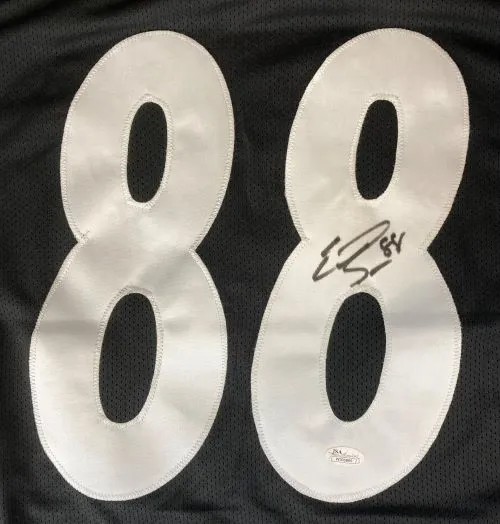 Emmanuel Sanders Pittsburgh Signed Black Football Jersey JSA