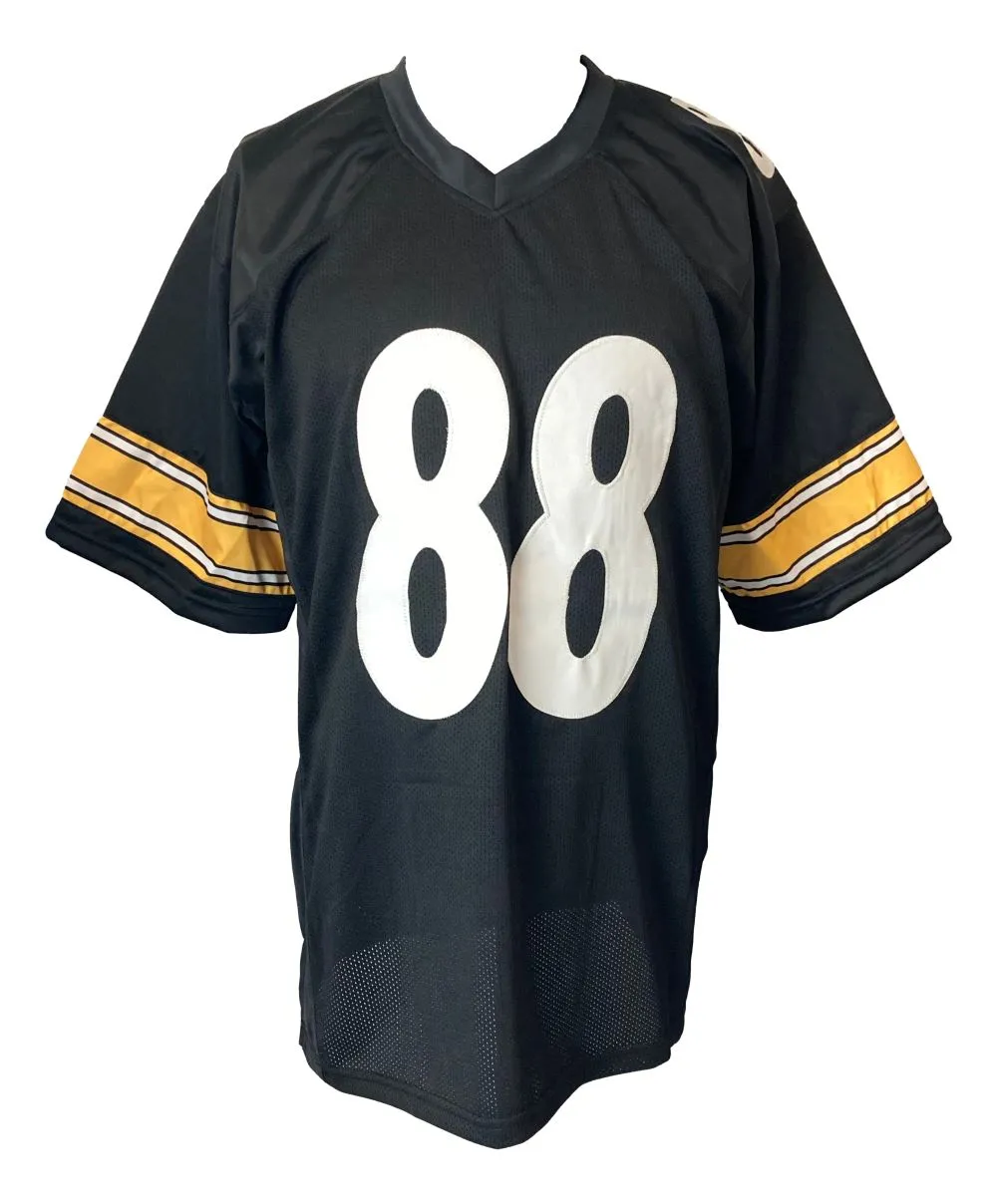 Emmanuel Sanders Pittsburgh Signed Black Football Jersey JSA