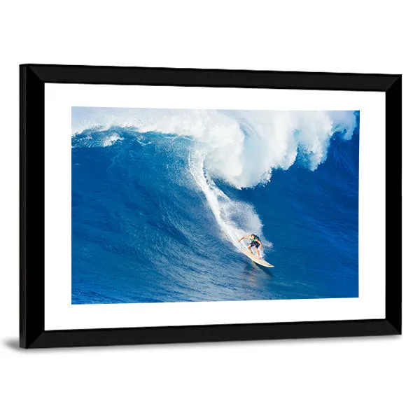 Extreme Surfer Riding Canvas Wall Art