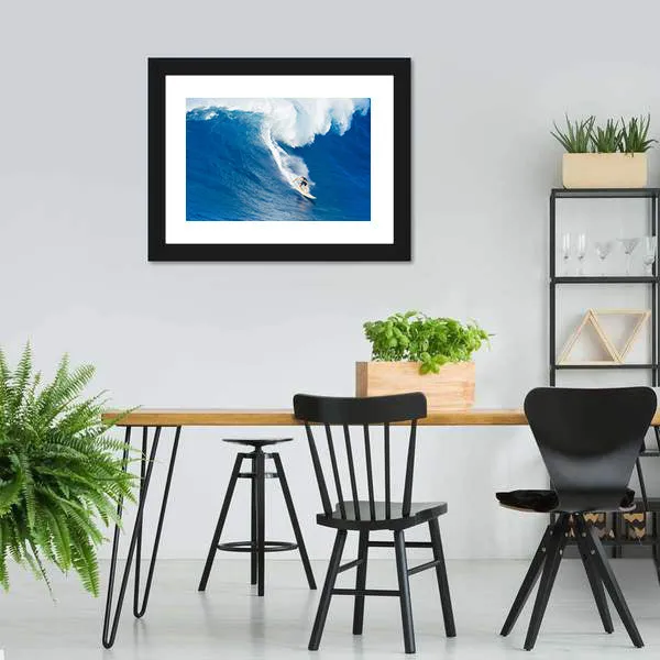 Extreme Surfer Riding Canvas Wall Art