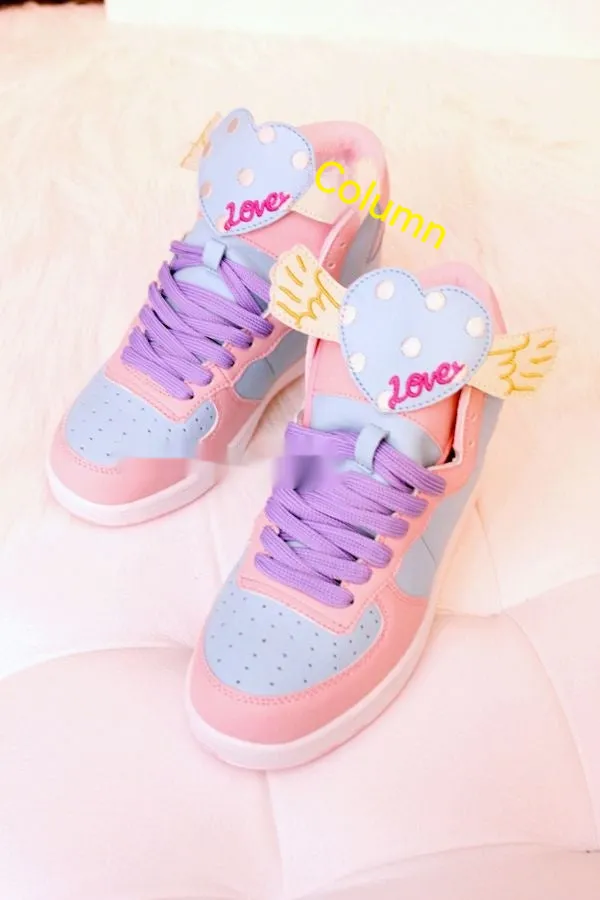 Fairy Kei High Top Shoes Sneakers