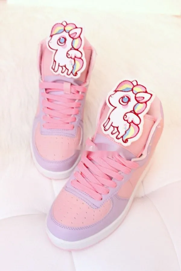 Fairy Kei High Top Shoes Sneakers