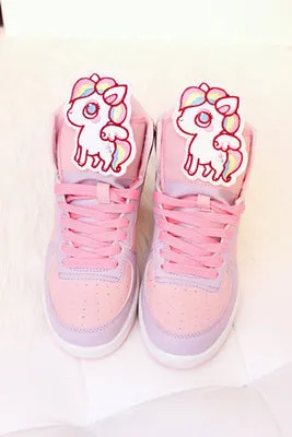 Fairy Kei High Top Shoes Sneakers