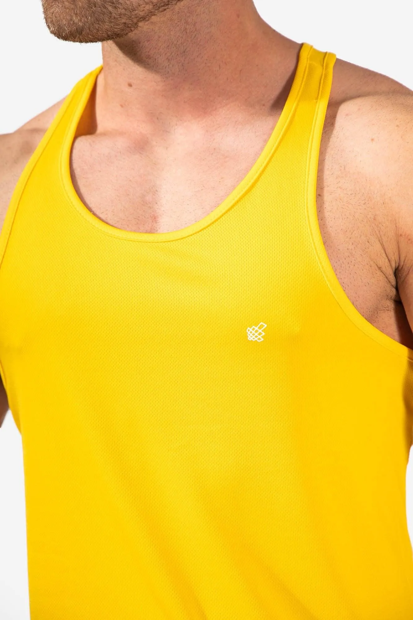 Fast-Dry Bodybuilding Workout Stringer - Yellow