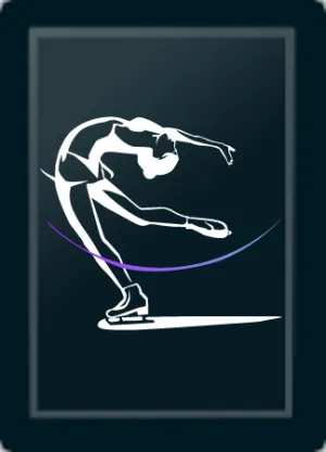 Figure Skater Layback Logo Panel