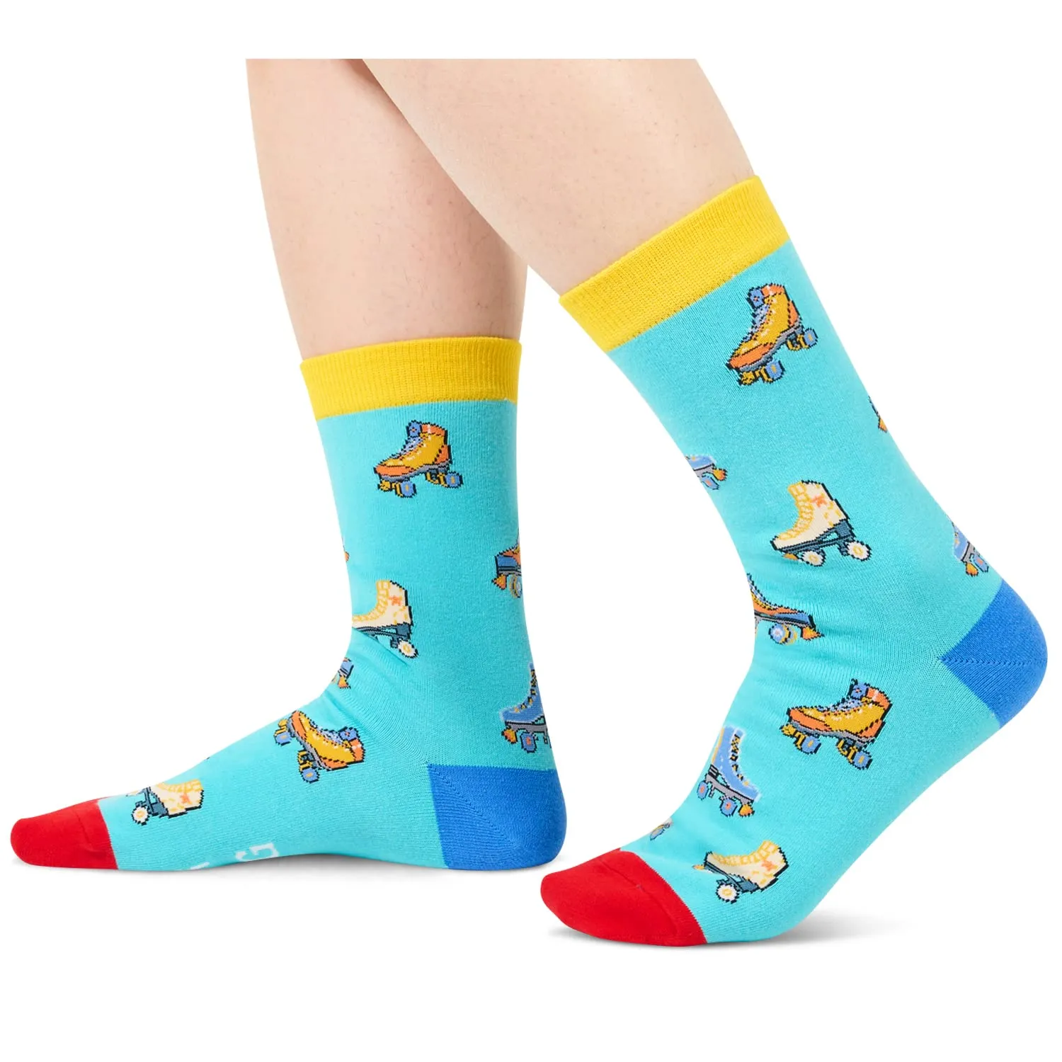 Funny Roller Skate Socks - Roller Skating Socks Skater Socks, Roller Skate Gifts Roller Skating Gifts Skater Gifts For Women Men