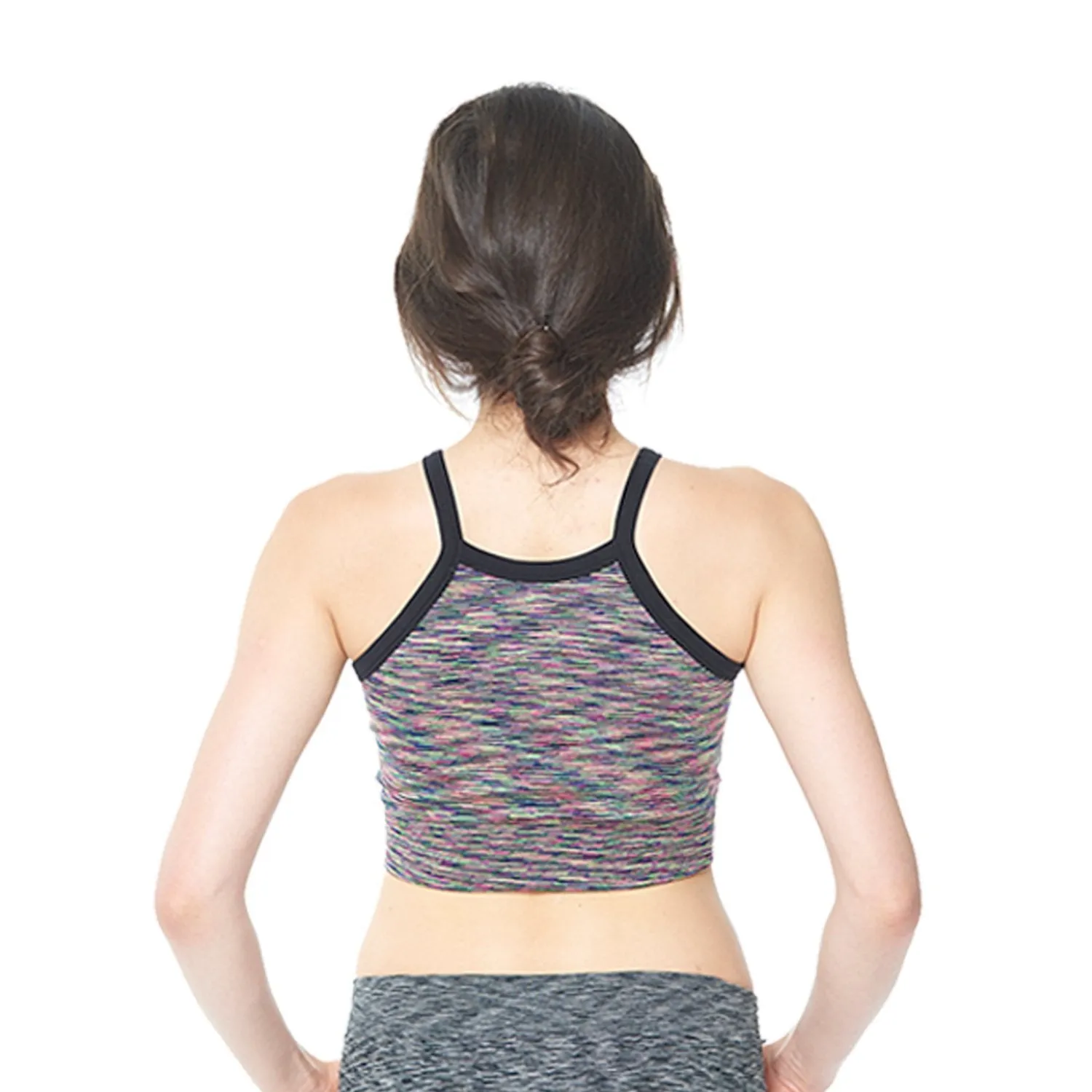 Galaxy Print Midi Sports Bra