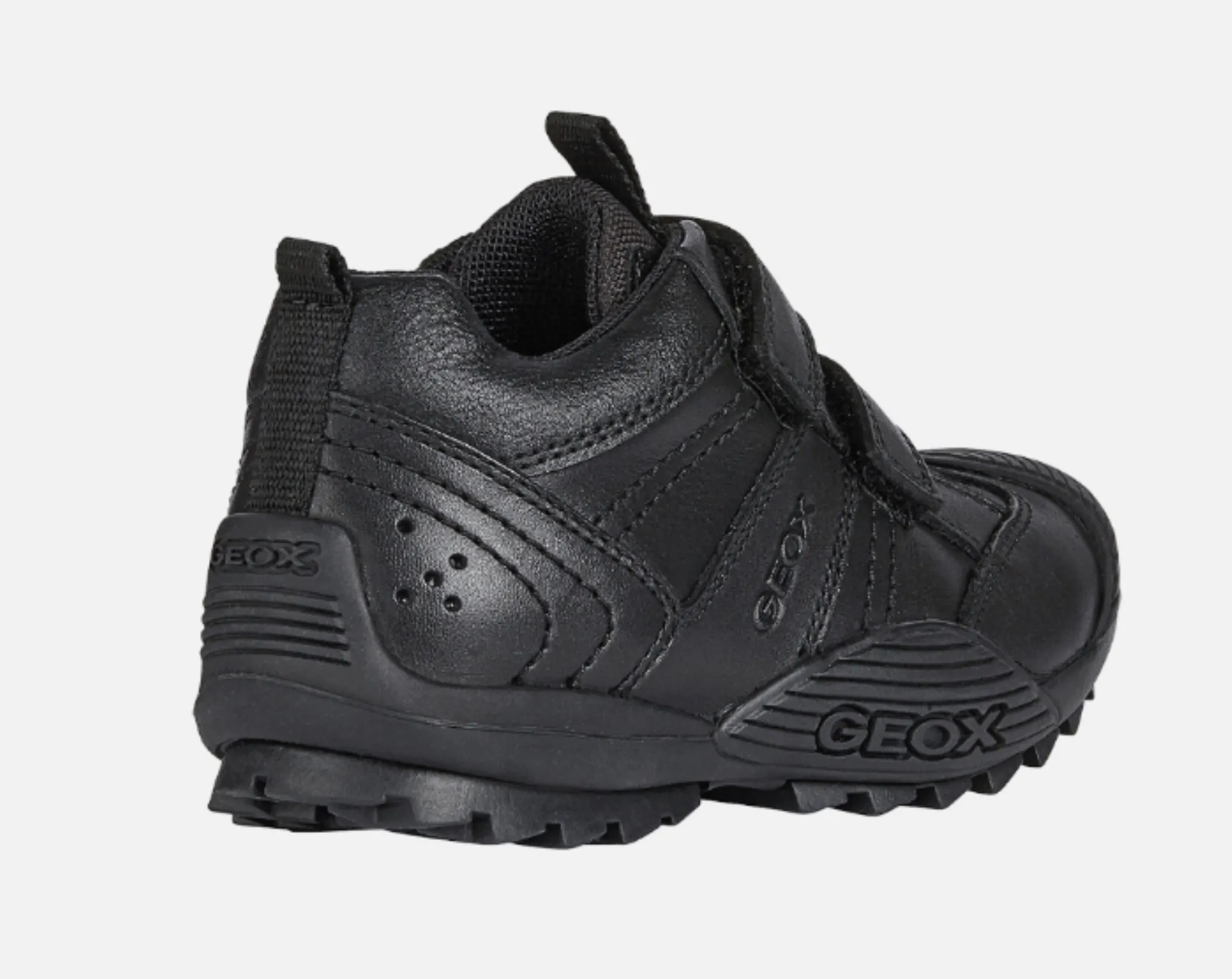 Geox J Savage A  Leather School Shoes