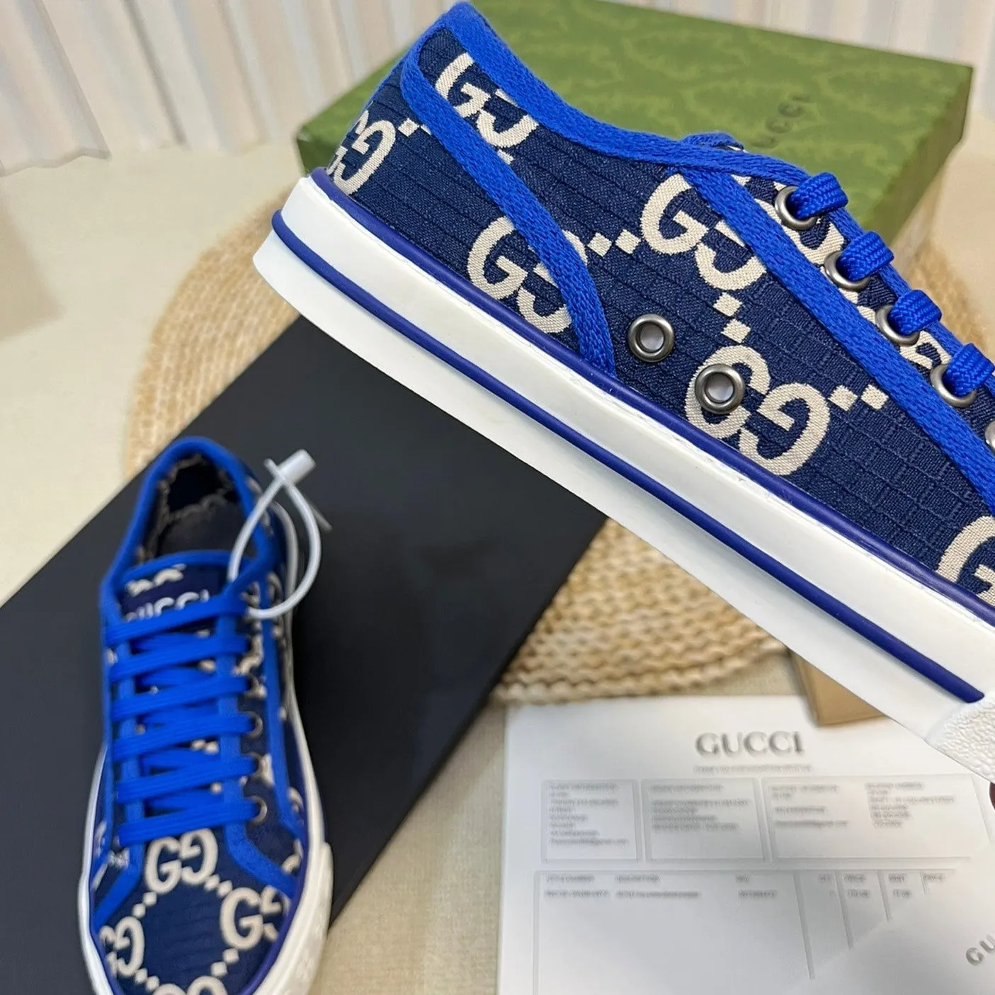 GG Tennis 1977 ripstop sneakers Blue Indigo Caro