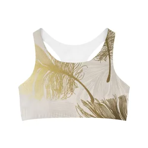 Golden Feathers - Inovax Seamless Sports Bra