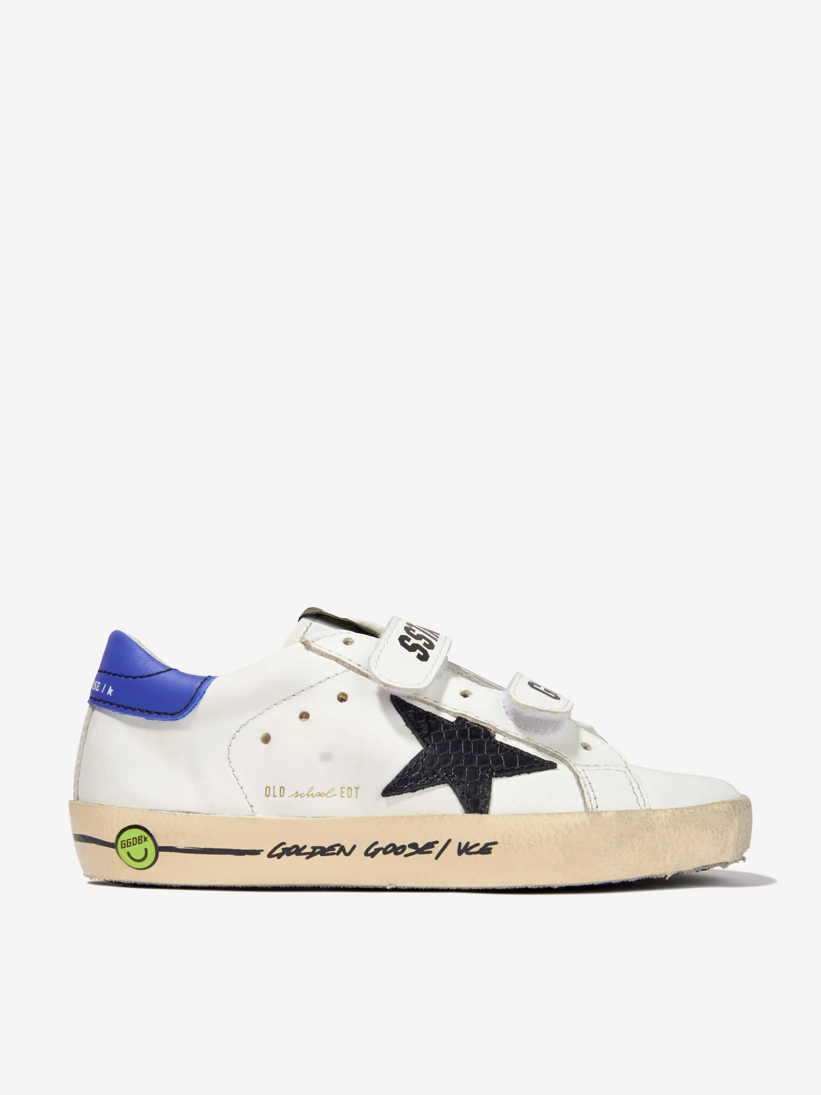 Golden Goose Kids Leather Phyton Print Star Trainers