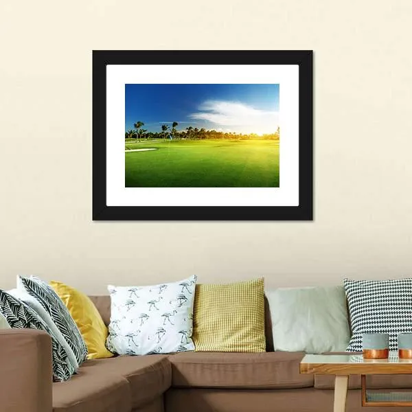 Golf Course  Dominican Republic Canvas Wall Art