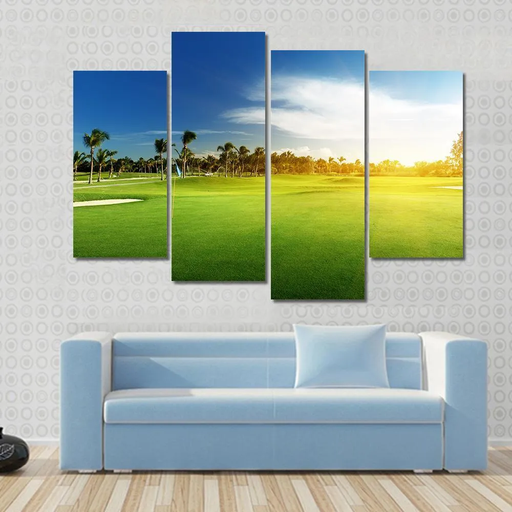 Golf Course  Dominican Republic Canvas Wall Art