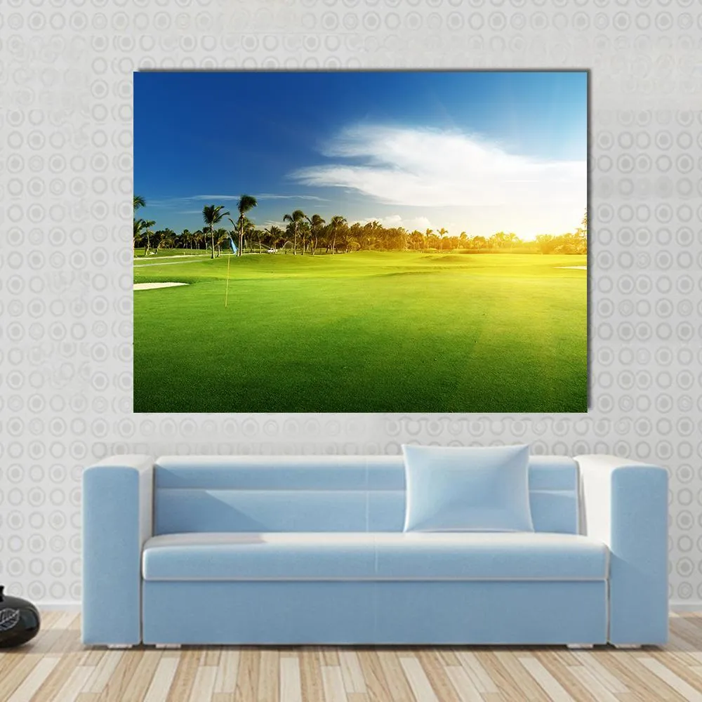 Golf Course  Dominican Republic Canvas Wall Art