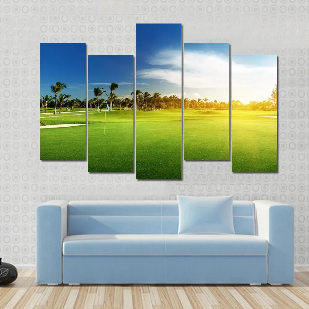 Golf Course  Dominican Republic Canvas Wall Art