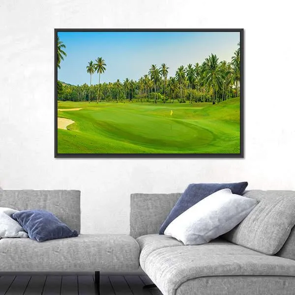 Golf Course On Koh Samui Canvas Wall Art